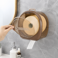 Paper Towel Dispenser, Wall-Mounted Toilet Paper Holder, Large Capacity, No-Drill Installation
