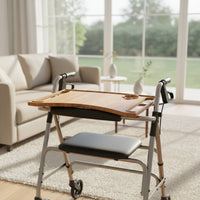 Folding Rolling Support Tray Sturdy Foldable Rolling Support Tray Multipurpose for Eating