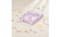 Pearl Necklace Box Soft Shielded Interior Necklace Gift Box Sturdy Frame Silk Finish Jewelry Case for Special Occasions