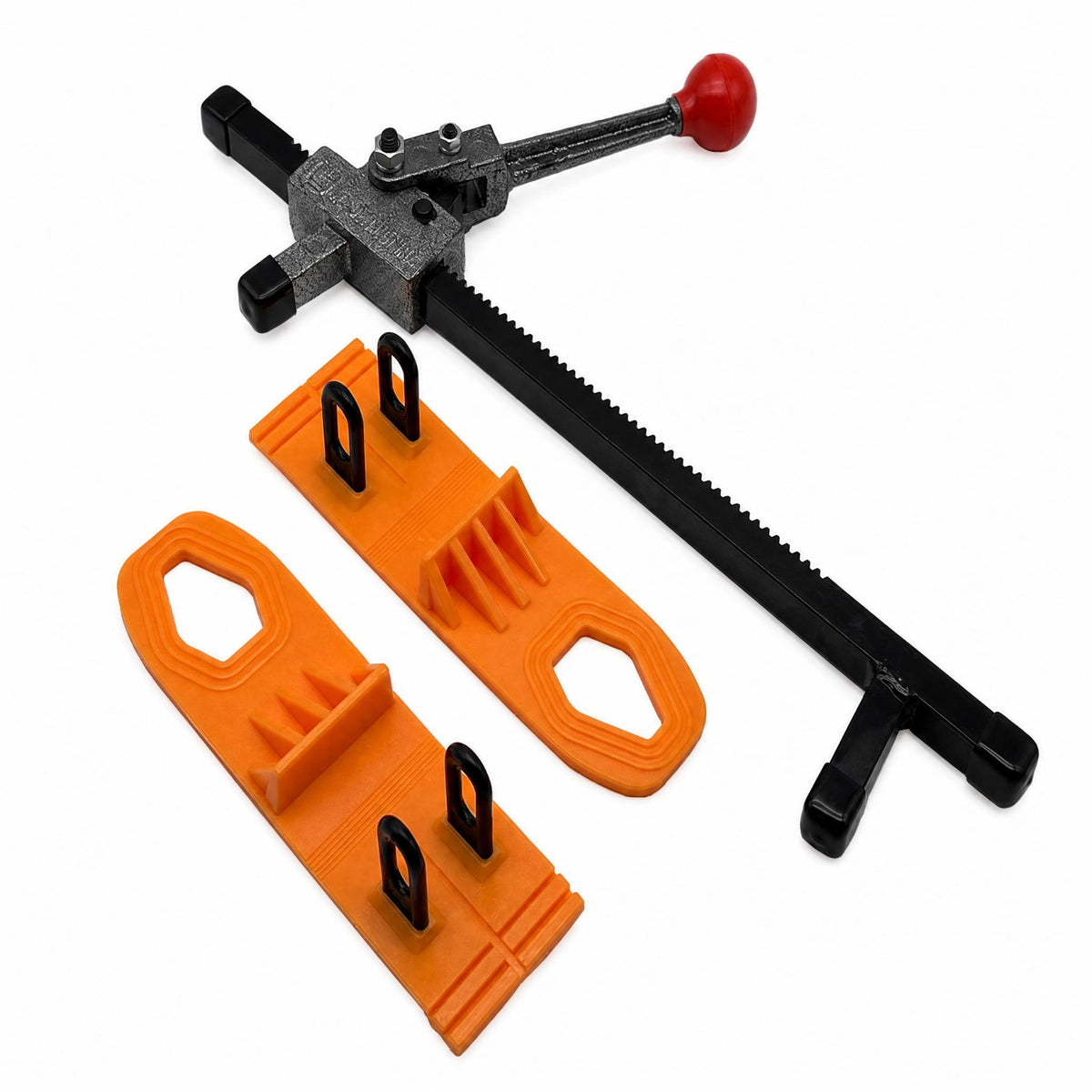 Safeguarding Pads Manual Dent Removal Puller Red Handle Toothed Dent Removal Puller Metal Hail Damage Repair Kit Non-Destructive