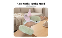 Snake Stuffed Toy Cute Design Stuffed Snake Toy Stuffed Creature Good Luck Fortune Piece House Decoration Multi-Functional