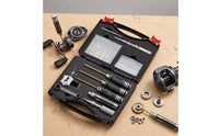 Fishing Reel Maintenance Kit Hard-Cased Fishing Reel Tool Kit Knurled Tools for Tackle Box