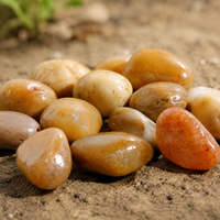Decorative Pebbles, 2.5kg River Pebble Gravel 2-3cm, Garden Stones for Landscaping, Aquarium & Potted Plants