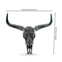 Bovine Wall Decor Cowboy-Themed Head Wall Hanging Resin for Bar