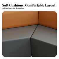 Flexible arrangement Curved sectional Sofa Creative Design Curved Sectional Couch Irregular Shape bour teaminess-grade Furniture Modern & design for Interior Designers, Office Managers, Bour teaminess Owners, Reception Area, Lobby, Waiting Room