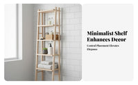 Nordic design tilting Ladder Shelf Minimalist Design Tiered Ladder Shelf adaptable Shelving unit Space-Saving for Decor lovers, homeowners, Students, Bathroom, Small areas, Living Room, Bedroom