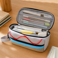 Large Capacity Mesh Transparent Pencil Case for Students