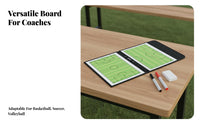 Includes Marker and Magnetic Pieces Attractive Coaching Board Easy to Clean Basketball Coaching Board Double-Sided for Game Day, Sideline