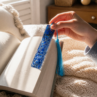 Creative Crystal Rectangle Bookmark DIY Kit with Tassel