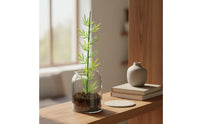 Realistic Appearance Artificial Bamboo Model Micro-Landscape Decor Craft Supply Bendable Stalks for Crafters, Bonsai, Sand Table, Terrarium