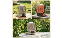 Tabletop Fan with Sun-Powered Panel Foldable Portable Fan with Sun-Powered Panel Rechargeable for Campers, Journeyers, Desk, Tents, Patio