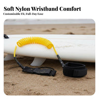 Stand-up Paddleboard Ankle Leash 360° Swivels Paddle Board Ankle Leash Stand-up Paddleboard Leg Rope Knot Untangled Unrestricted