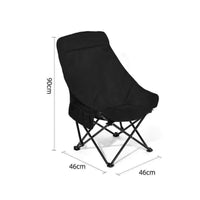 Deep-Seated Foldable Moon Chair Reclined Moon Chair Portable Furniture Compact for Travelers