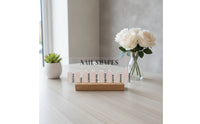 Nail Shape Display Sign Acrylic Sign with Base Transparent for Reception Desks