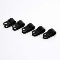 100 Pack Black R-Type Self-Locking Wire Clips Cable Management for Desk, Electronics Organizer for PC Accessories Office Accessories