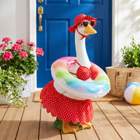 Porch Goose Clothes Weather-Friendly Goose Costume with Inflatable
