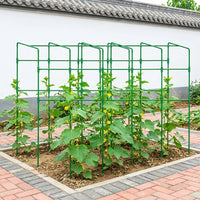 210cm Garden Trellis for Climbing Plants, Additional Large Coated Steel Pipe Plant Support, Weather-Resistant Floor Standing Metal Trellis