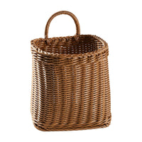 Open-Top Woven Wall Hanging Basket Easy to Clean Wall Hanging Basket Space-Saving Decorative for Pantry, Kitchen, Entryway