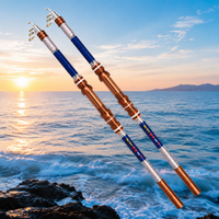 Fishing Rod and Reel Set Carbon Fiber Telescopic Sea Fishing Pole Multi Piece