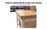 Microwave Oven Stand Multifunctional Multi-Layer Microwave Stand Space Saving Freestanding Kitchen Utility Shelf for Renters, Students, Pantry, Office