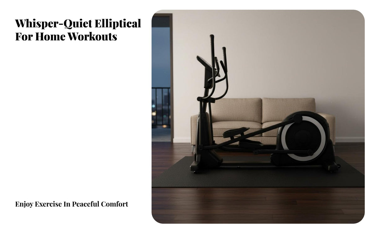 Elliptical Exercise Machine Quiet Commercial Elliptical Machine Full Body Workout Silent Cross for Home, Gym