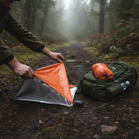 Portable Emergency Thermal Blanket Tent Raincoat for Outdoor Survival Camping Hiking