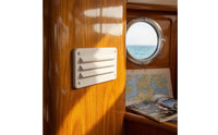 Easy to Install Nylon Vent with Mounting Holes Rectangular Louvered Vent Compact Outlet Lightweight for Boat Owners, Boats, Cabins