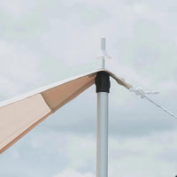 Adjustable Tarp Pole Waterproof Telescoping Tent Pole Adjustable Tarp Poles Includes Rainproof Cap Extendable Awning Support