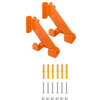 2 Pieces Chainsaw Wall Mount Heavy Duty Chainsaw Wall Hanger Organized Space-Saving for Garage, Shed