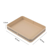 Rectangular Tray Premium Tray with Raised Sides Easy to Clean Desktop Organizer for Vanity