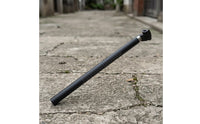 Cycle Seatpost with Clamp Matte Bike Seat Pillar with Clamp High Strength Hardware for Cyclists, Commuters, Folding Bikes