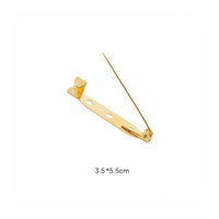 Badge Pin Back Secure Latch Long Lasting for Garment Decorations