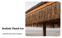 Heat Insulating Simulated Straw Roofing Weather Resistant Fake Straw Roof Panel Realistic Appearance for Designers, Gazebo, Tiki Bar, Garden
