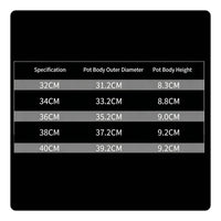 Double Handle 3-Section Hot Pot Fast Heat Conduction Kitchen Cookware for Family Gathering