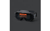Metal-Joining Eye Visor with Elastic Strap Encircling Auto-Darkening Metal-Joining Goggles Adjustable for Metalworkers
