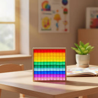 Transparent Block Educational Acrylic Cube Sensory Play Colorful Cube Toy for Kids, Playroom, Classroom, Domestic Learning