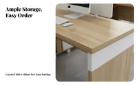 Modern Design Multi-Person Desk Cluster Includes Chairs L-Shaped Multi-Person Desk Unit Space-Saving Workstation Commercial Grade for Employees, Finance Department Staff, Business Owners, Open-Plan Workspace, Corporate Environment, Call Center