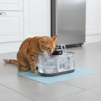 Cat Water Fountain Cordless Automatic Cat Water Fountain Rechargeable Wireless for Cats, Feeding Station, Living Room