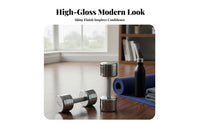 Highluster Finish Fixed-Weight Dumbbell Compact Design Fitness Equipment Long-Lasting Construction Strength Training Tool Portable for Beginners, Seniors, Home Gym, Muscle Toning, Bodybuilding, Physical Rehabilitation