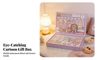 Amusement Wheel Guka Display Set Gift Box Amusement Wheel Sticker Craft Kit Cartoon Sticker Art Kit