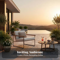 4 Pieces Weather-Resistant 4-Piece Patio Seating Group Modern Design Outdoor Furniture Low Maintenance Garden Sofa Set Thick pads for Hotel Owners, Party Hosts, Terrace, Courtyard, rearyard, Balcony