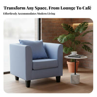 Nordic aesthetic Upholstered Armchair space-saving Footprint Upholstered Tub Chair Padded Armrests Seating Furniture Comfortable Backrest for Apartment Dwellers, Interior Designers, Living Room, Coffee Shop, Boutsideique, Reception Area