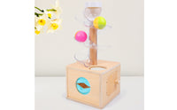 Wooden Ball Tracker Montessori Ball Drop Toy Developmental for Playroom, Nursery