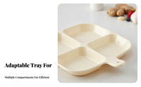 Multi-Compartment Tray adaptable Use Sectisingled Plate Complimentary for heated Pot Dinner