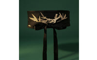 Black Embroidered Waist Belt Bow Knot Tie Waist Belt Lightweight Fashion Accessory Easy to Match