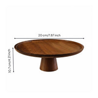 Elevated Design Chinese Design Cake Display Stand Food Safe Round Afternoon Tea Tray Stable Base High-Foot Dessert Stand Easy to Clean for Parties, Weddings