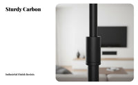 Stable Base Adjustable Speaker Stand Easy Assembly Surround Sound Speaker Stand Carbon Steel Construction Audio Accessory Space-Saving Design for Home Theater Enthusiasts, Audiophiles, Media Room