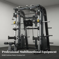 Complete Guided Machine Commercial-Grade All in Unified Guided Machine Heavy Duty Multifunctional Strength Training Station for Bodybuilders