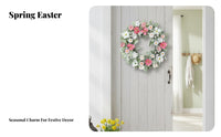 Seasonal Flower Wreath Pastel Hues Easter Wreath Seasonal Decor Handmade for Wedding