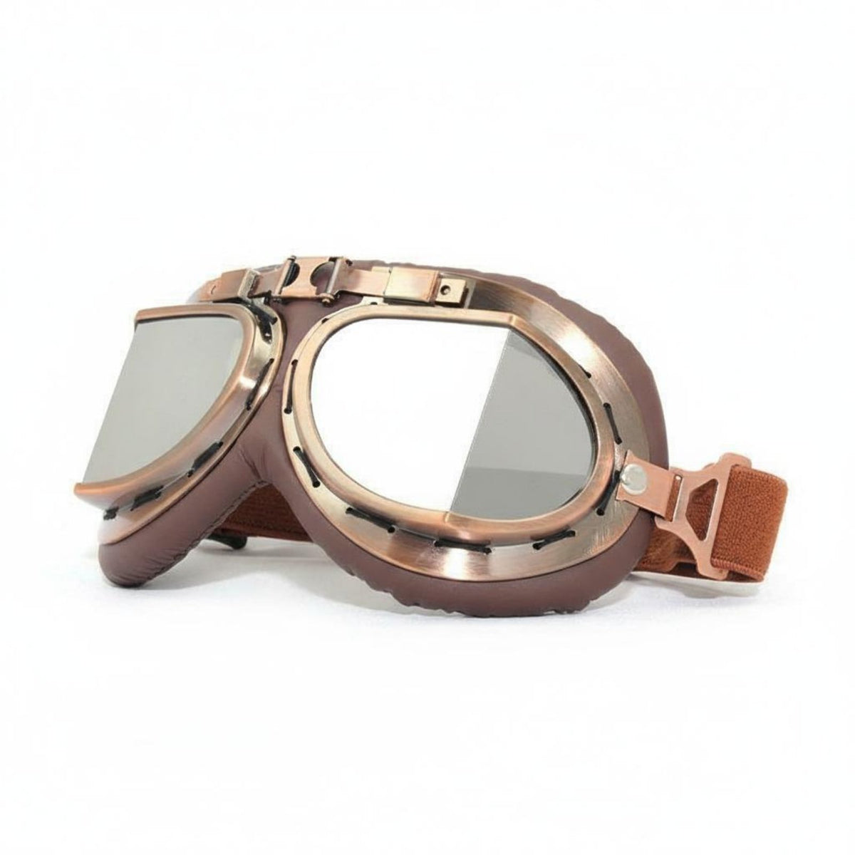 Retro Motorcycle Goggles Windproof Vintage Motorcycle Goggles Sandproof Particles Proof for Cyclists, Unpaved Driving